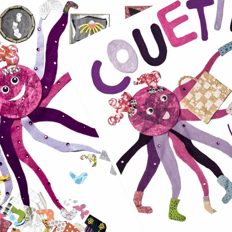 Livre Couette la pieuvre a paillettes