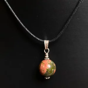 Pendentif unakite sphère