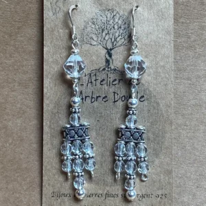 Boucles d'oreilles Gipsy cristal de roche
