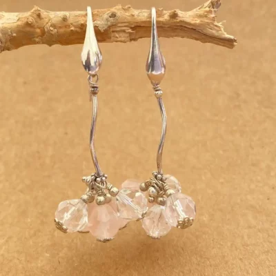 Boucles d’oreilles Bouquet de Quartz